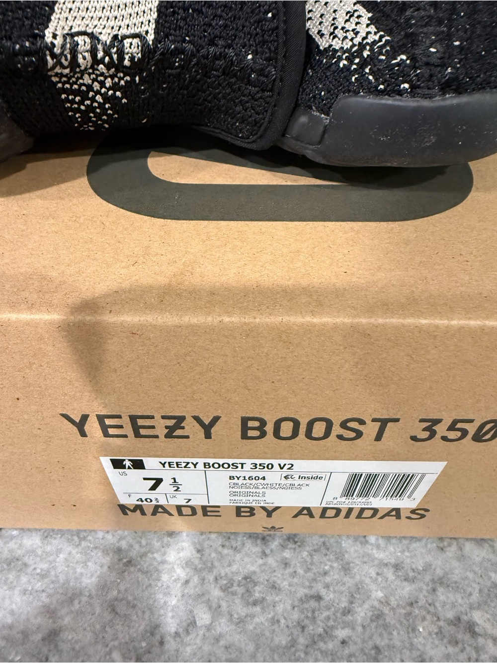 adidas Yeezy Boost 350 V2 Black & White Women's Sneaker